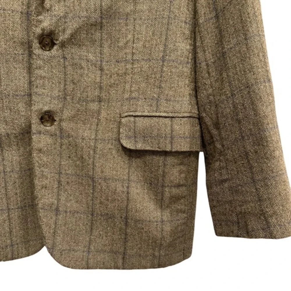 Joseph Abboud American Soft Mens Wool Plaid Blazer Jacket Size 42R